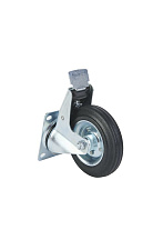 Колесо поворотное усиленное резина SRCB 63 160 мм с тормозом