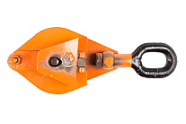 Блок монтажный однорольный с  ушком TOR 0,5 т с откидной щекой