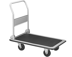 Тележка платформенная 800 кг TOR PH800 (1100х650) со складной ручкой (пластиковые колеса 125 мм)