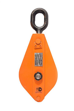 Блок монтажный однорольный с ушком TOR 0,5 т с откидной щекой (K)* Блок монтажный однорольный с ушком TOR 0,5 т с откидной щекой (K)*