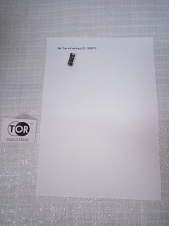 344 Пружина (1.3х9.5х22) внешнего толкателя для тележек гидравлических JC (Top rod spring)