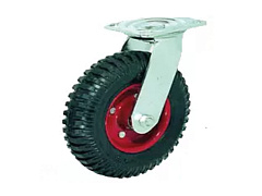 Колесо литое резиновое 160 мм PS160 с протектором и кронштейном Колесо литое резиновое 160 мм PS160 с протектором и кронштейном