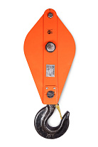 Блок монтажный однорольный с крюком TOR 10 т с откидной щекой Блок монтажный однорольный с крюком TOR 10 т с откидной щекой