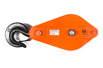 Блок монтажный однорольный с крюком TOR 5 т с откидной щекой Блок монтажный однорольный с крюком TOR 5 т с откидной щекой