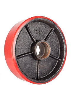 Колесо полиуретановое 200х50 мм без подшипника для тележек гидравлических BF/WB/RHP